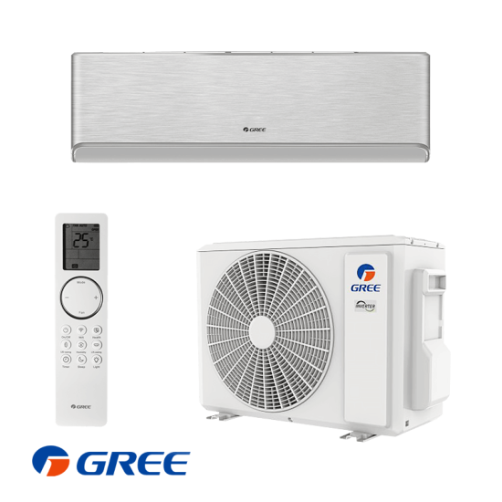 Климатик Gree Airy GWH09AVCXB-K6DNA1B/I - GWH09AVCXB-K6DNA1B/O Silver, 9 000 BTU